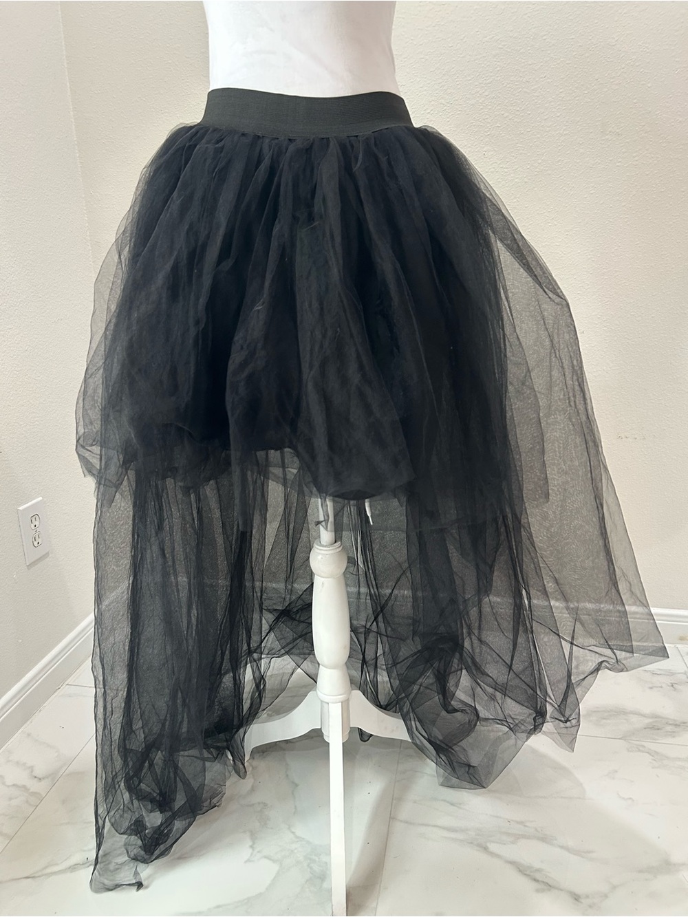 Tutu Black High-Low Asymmetrical Women’s Tulle Skirt